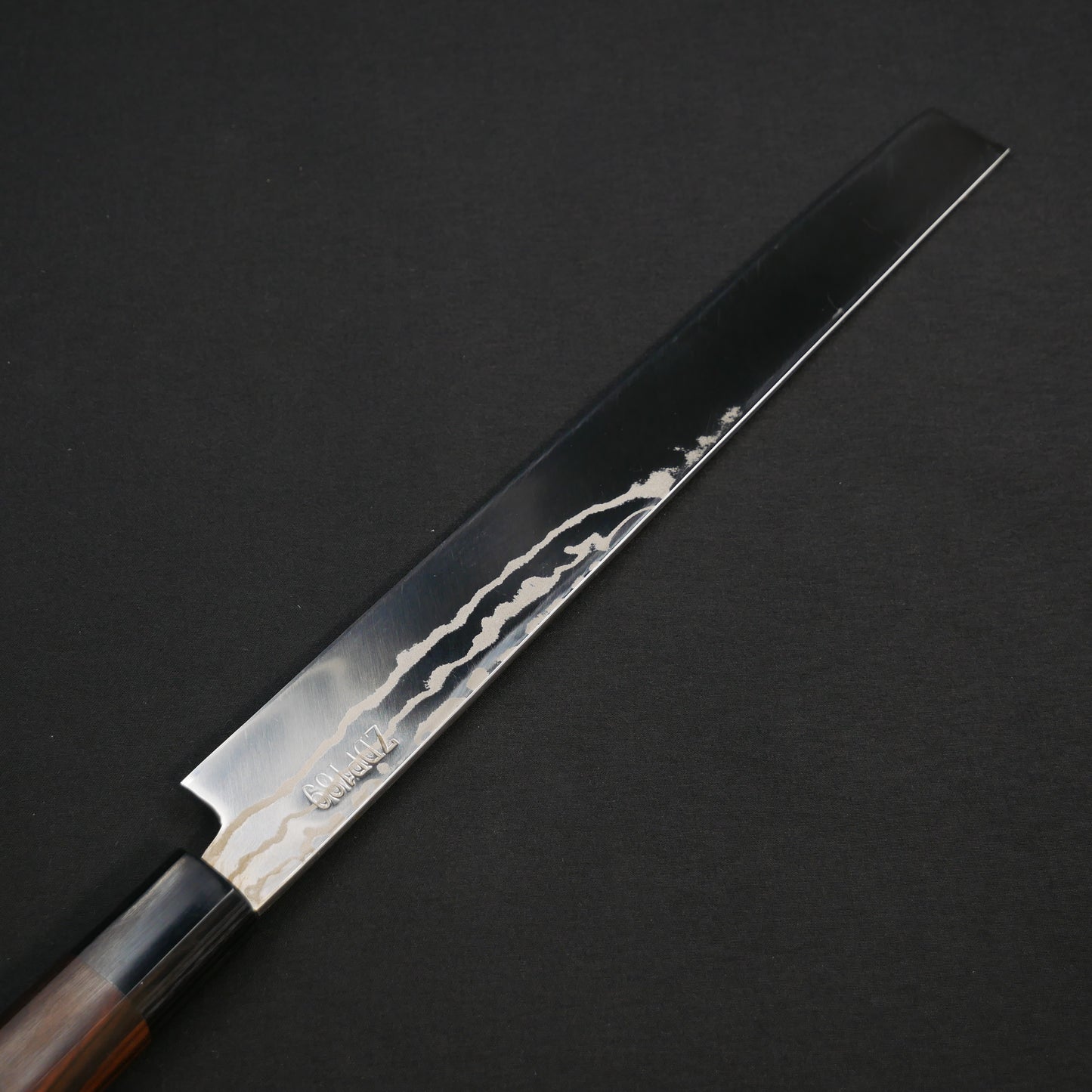 Yoshida Hamono ZDP189 Damascus Takohiki Ebnoy Octagonal Handle