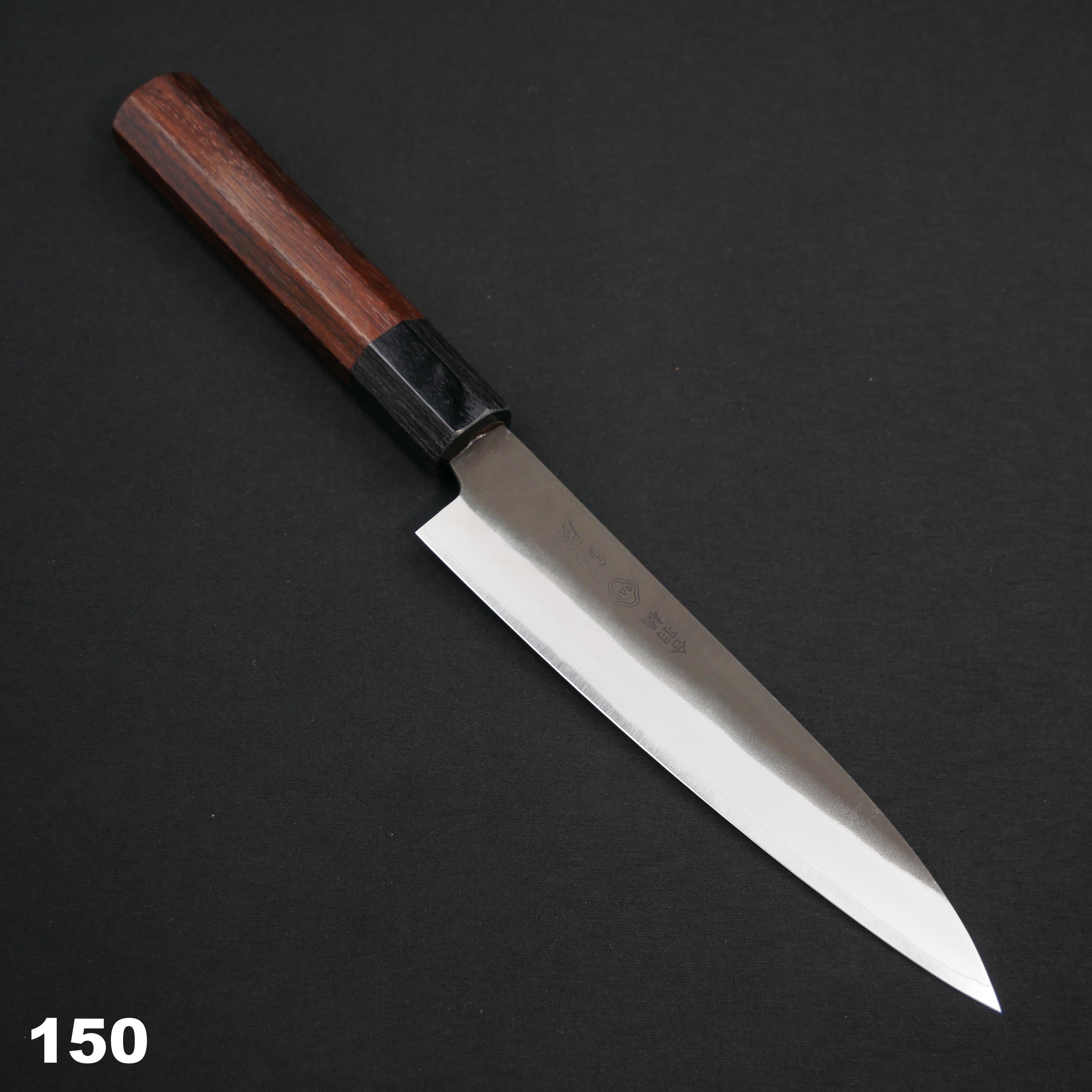 吉田刃物 ZDP189 黒打 ペティ 紫檀八角柄 – つば屋庖丁店