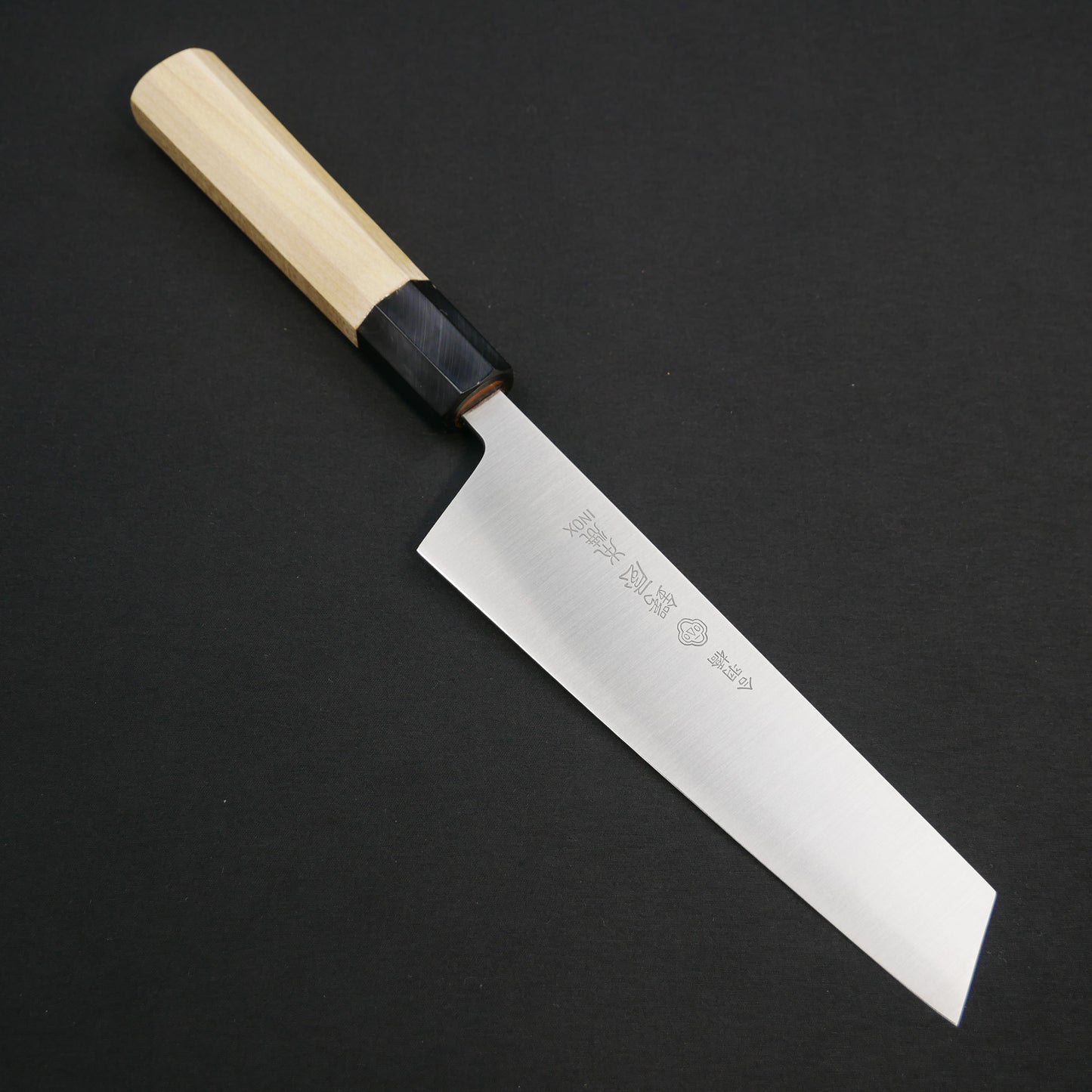 本焼INOX 変形菜切 朴八角柄