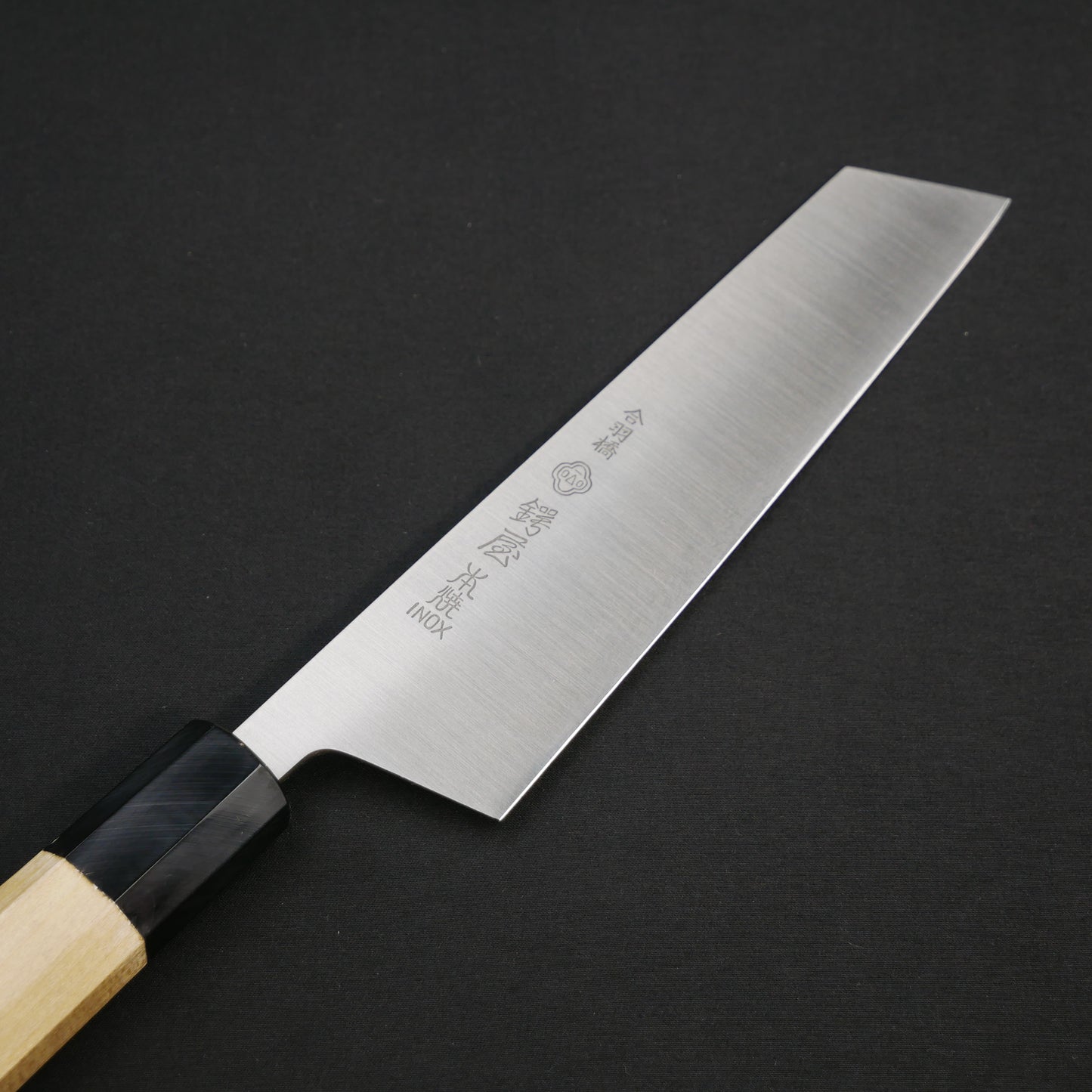 本焼INOX 変形菜切 朴八角柄