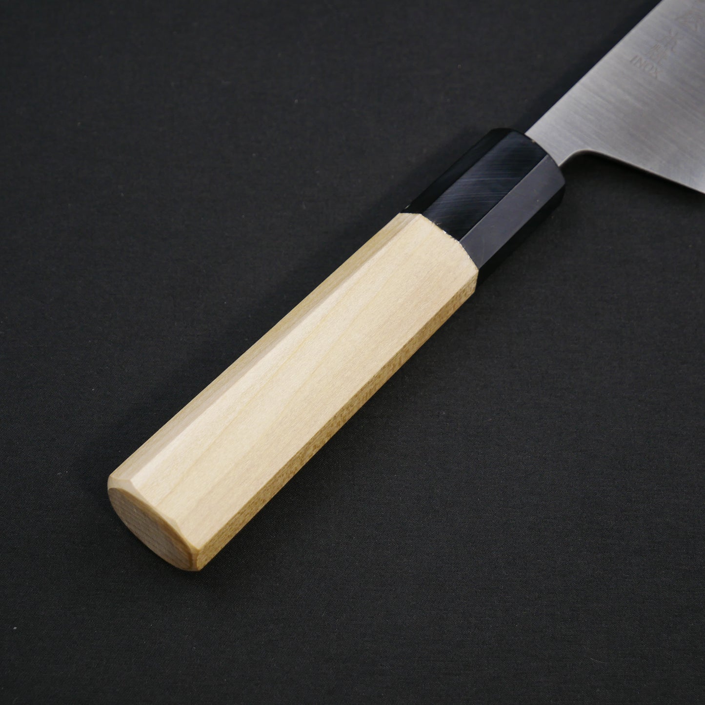 本焼INOX 変形菜切 朴八角柄