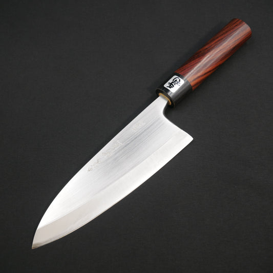 "Tanegashima" Blue#2 Carbon Steel Deba Rosewood Handle (For Left-Handed)