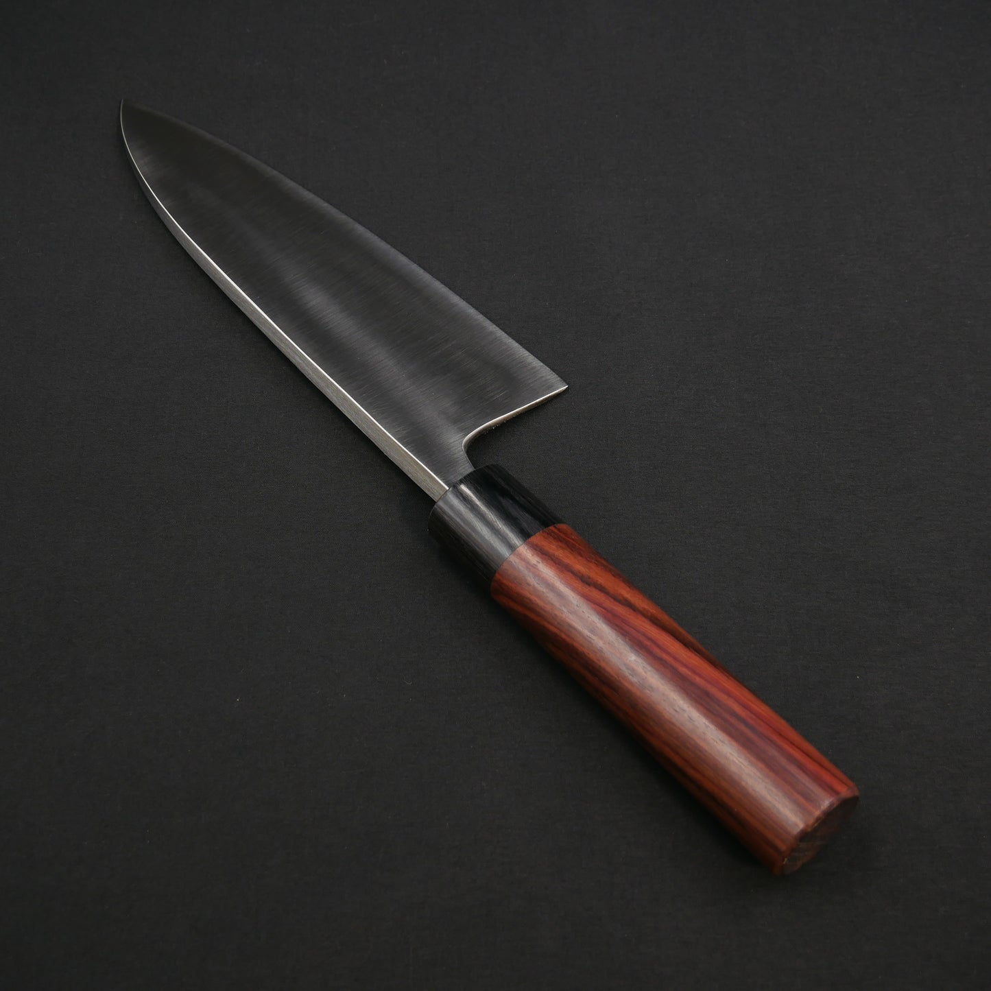 "Tanegashima" Blue#2 Carbon Steel Deba Rosewood Handle (For Left-Handed)