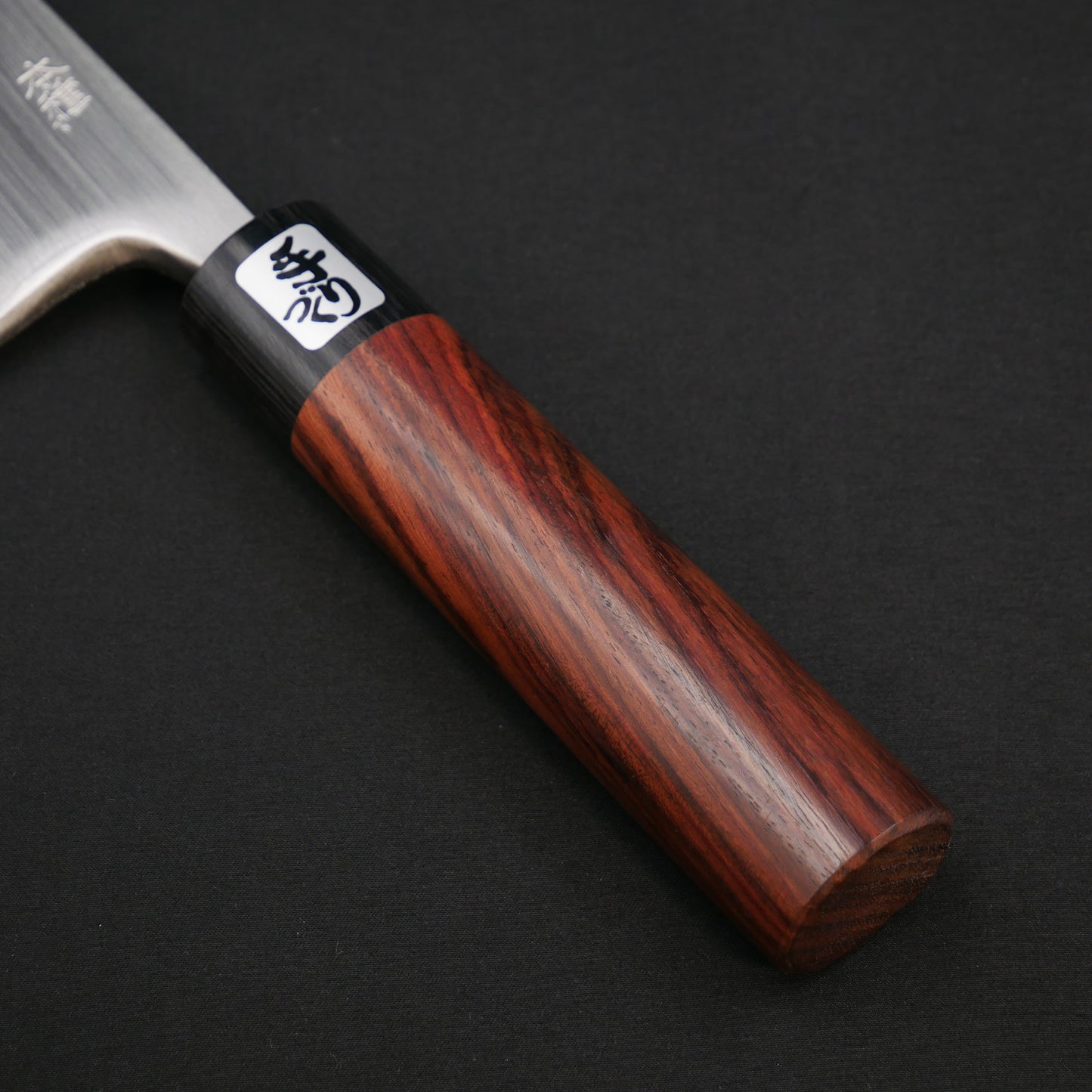 "Tanegashima" Blue#2 Carbon Steel Deba Rosewood Handle (For Left-Handed)
