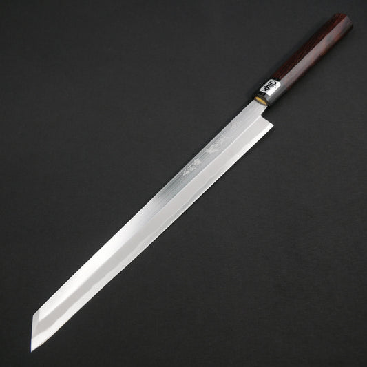 "Tanegashima" Blue#2 Carbon Steel Kiritsuke Yanagiba Rosewood Handle (For Left-Handed)