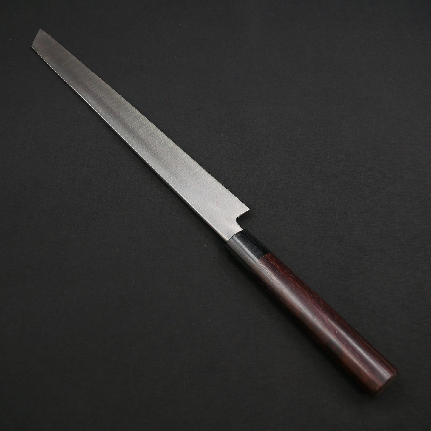 左刃 本種子島 青二鋼 切付柳刃 紫檀柄