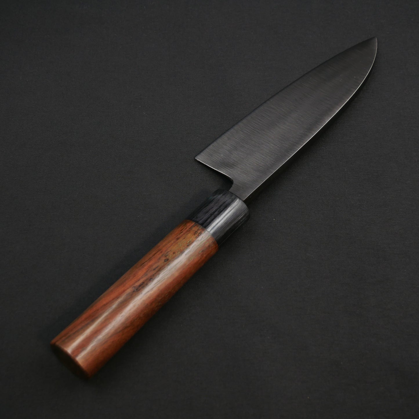 "Tanegashima" Blue#2 Carbon Steel Kurouchi Deba Rosewood Handle