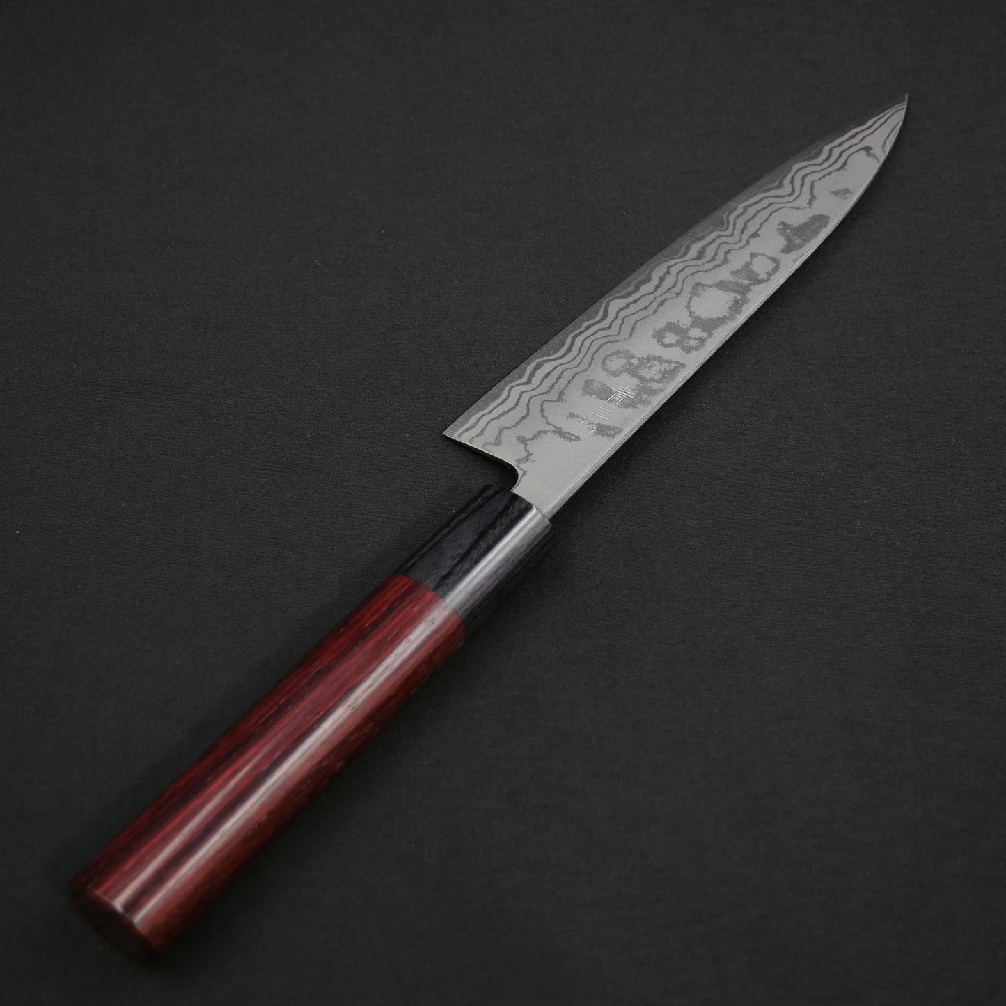 青二鋼 積層 ペティ 紫檀柄