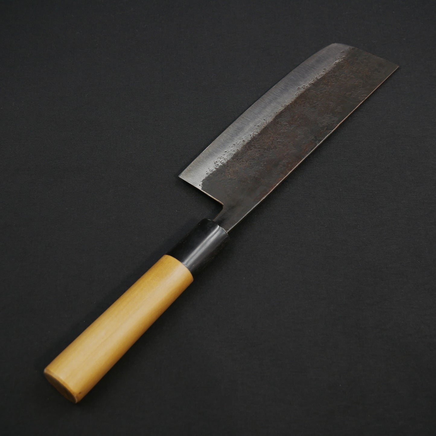 白二鋼 黒打 菜切 朴柄