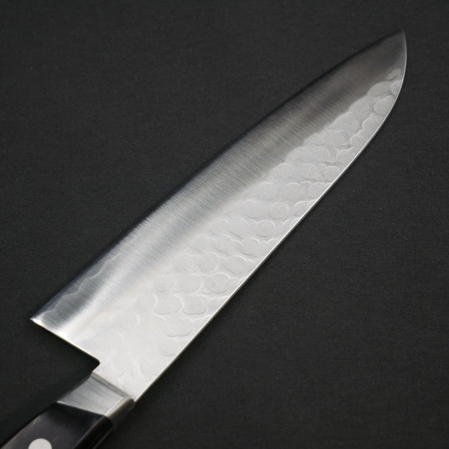 Blue#2 Carbon Steel Tsuchime StainlessClad Santoku