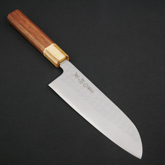VG10 Tsuchime Santoku Walnut Octagonal Handle