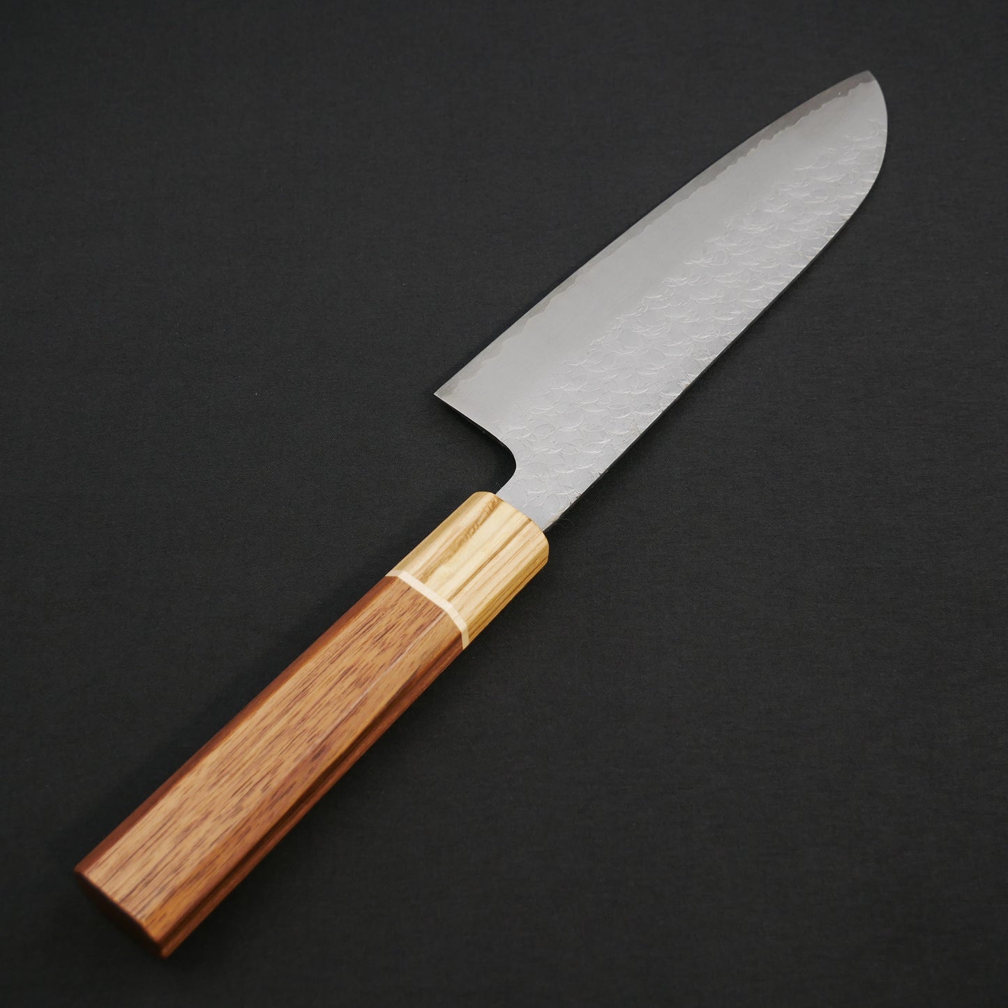 VG10 Tsuchime Santoku Walnut Octagonal Handle