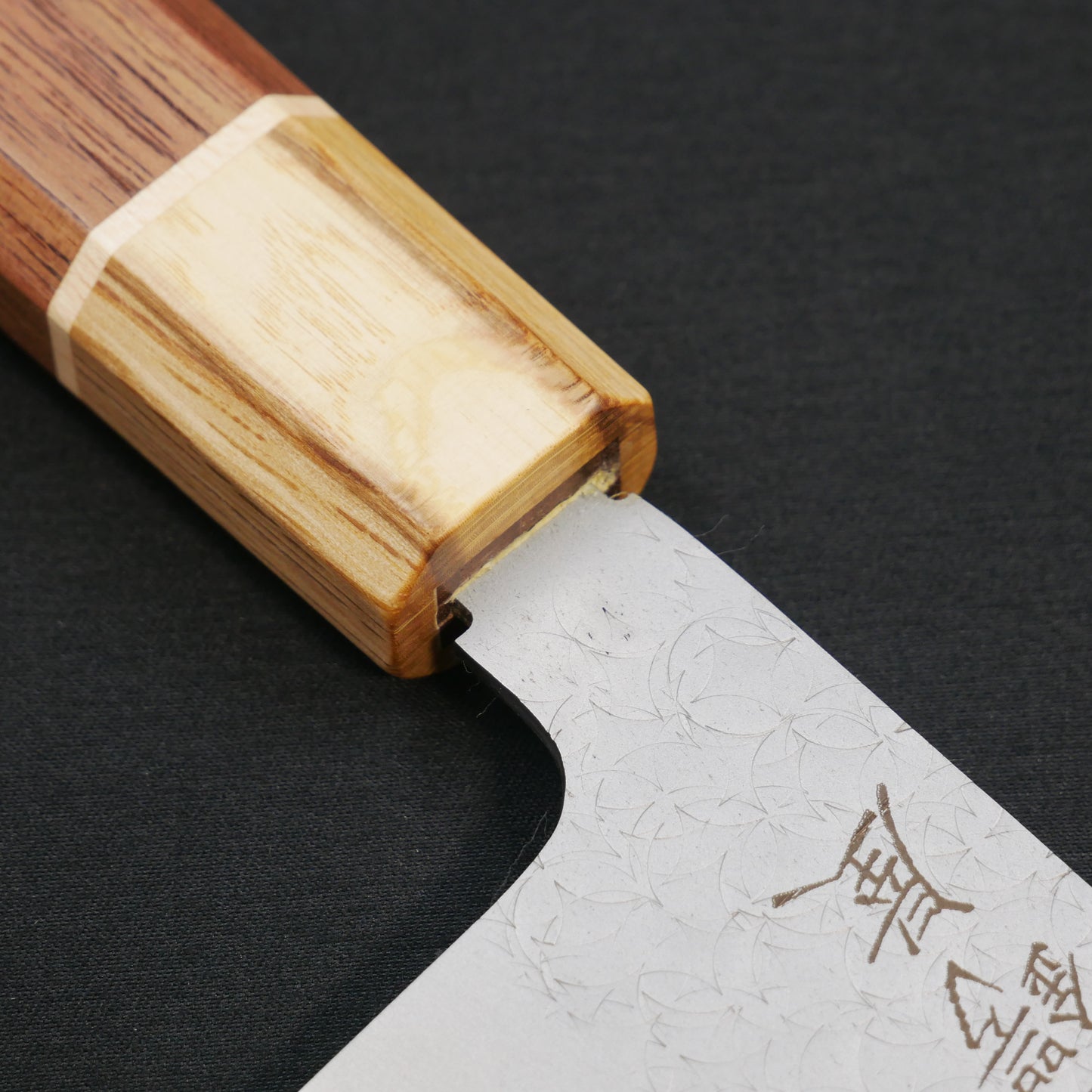 VG10 Tsuchime Santoku Walnut Octagonal Handle