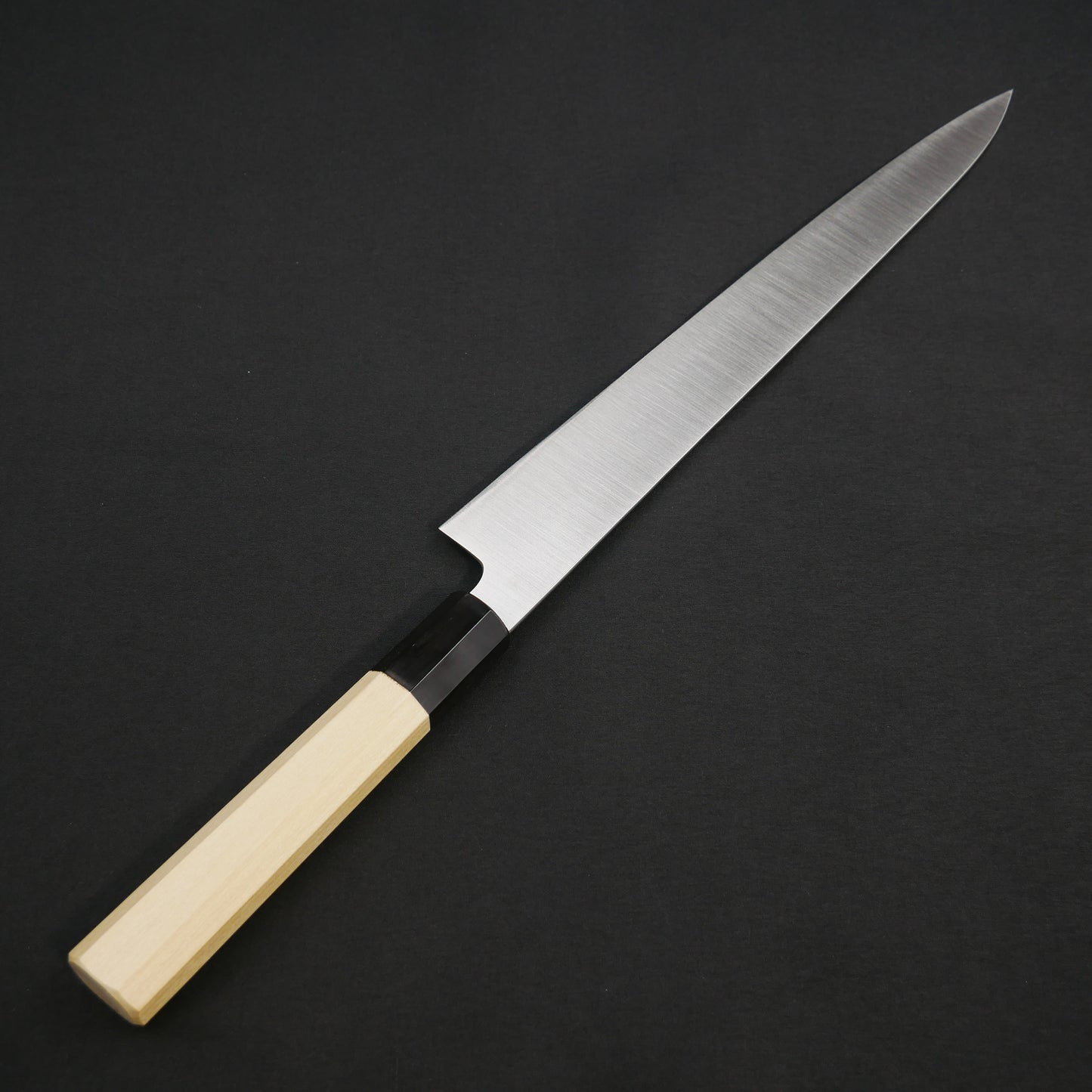 Honyaki INOX Sujihiki Magnolia Octagonal Handle