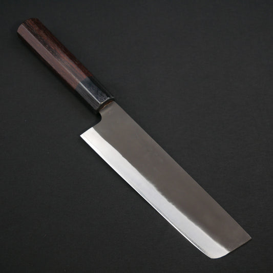 吉田刃物 ZDP189 黒打 菜切 紫檀八角柄