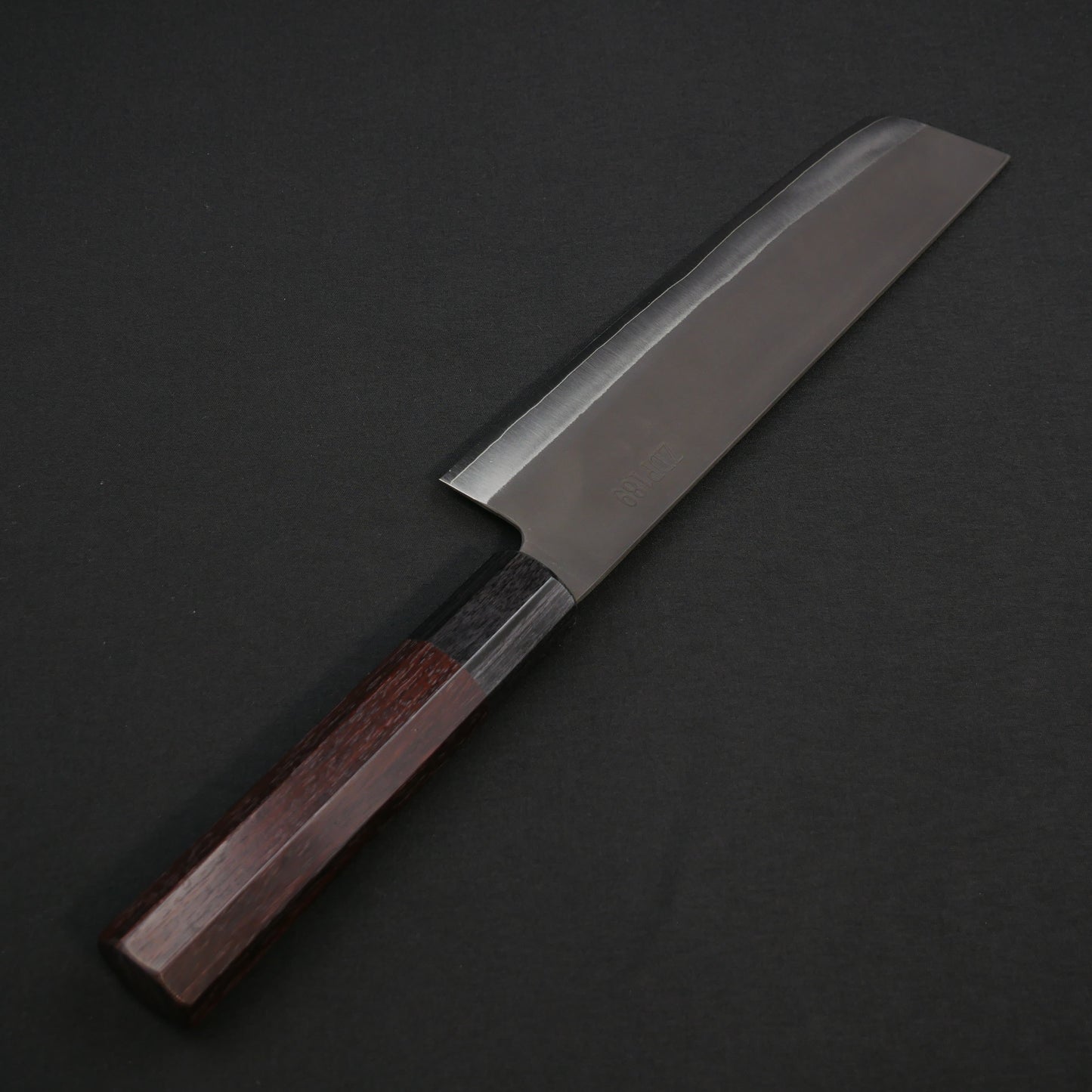 吉田刃物 ZDP189 黒打 菜切 紫檀八角柄