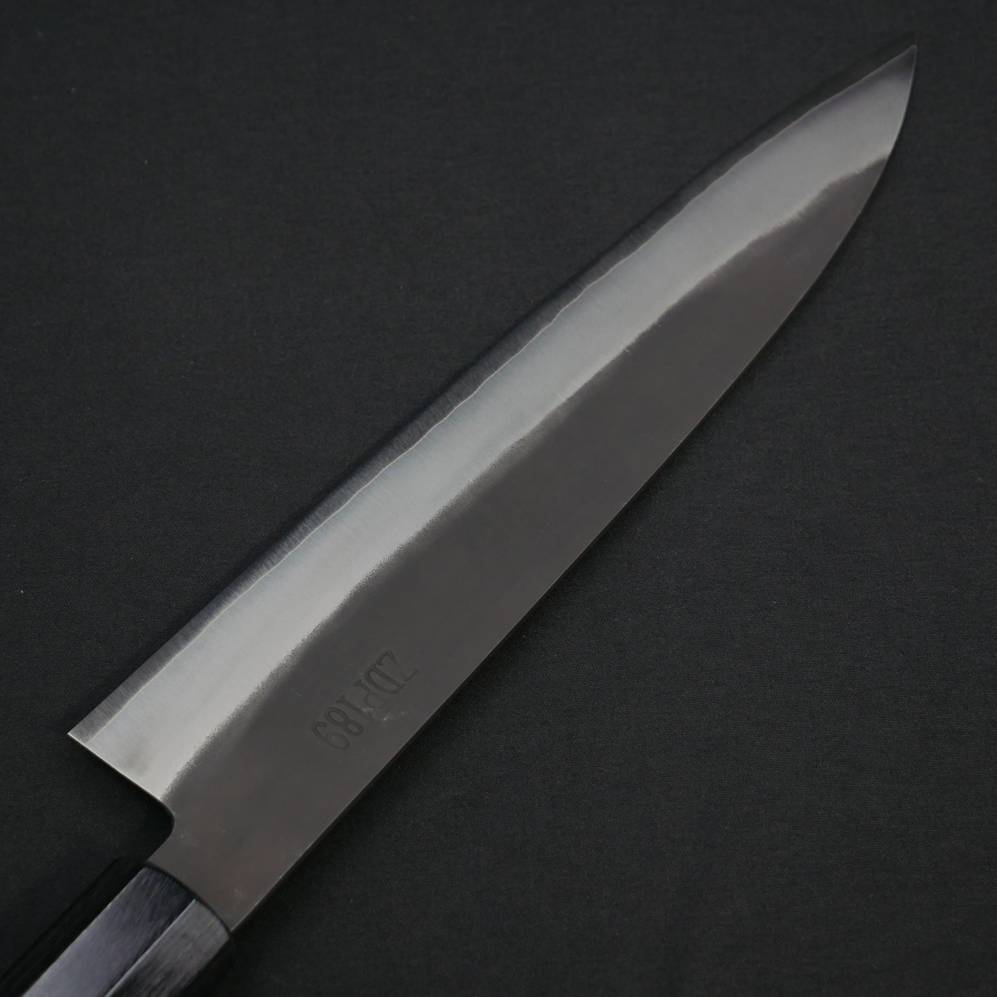 吉田刃物 ZDP189 黒打 牛刀 紫檀八角柄