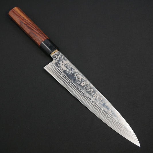 Yoshida Hamono ZDP189 Damascus Gyuto Rosewood Octagonal Handle