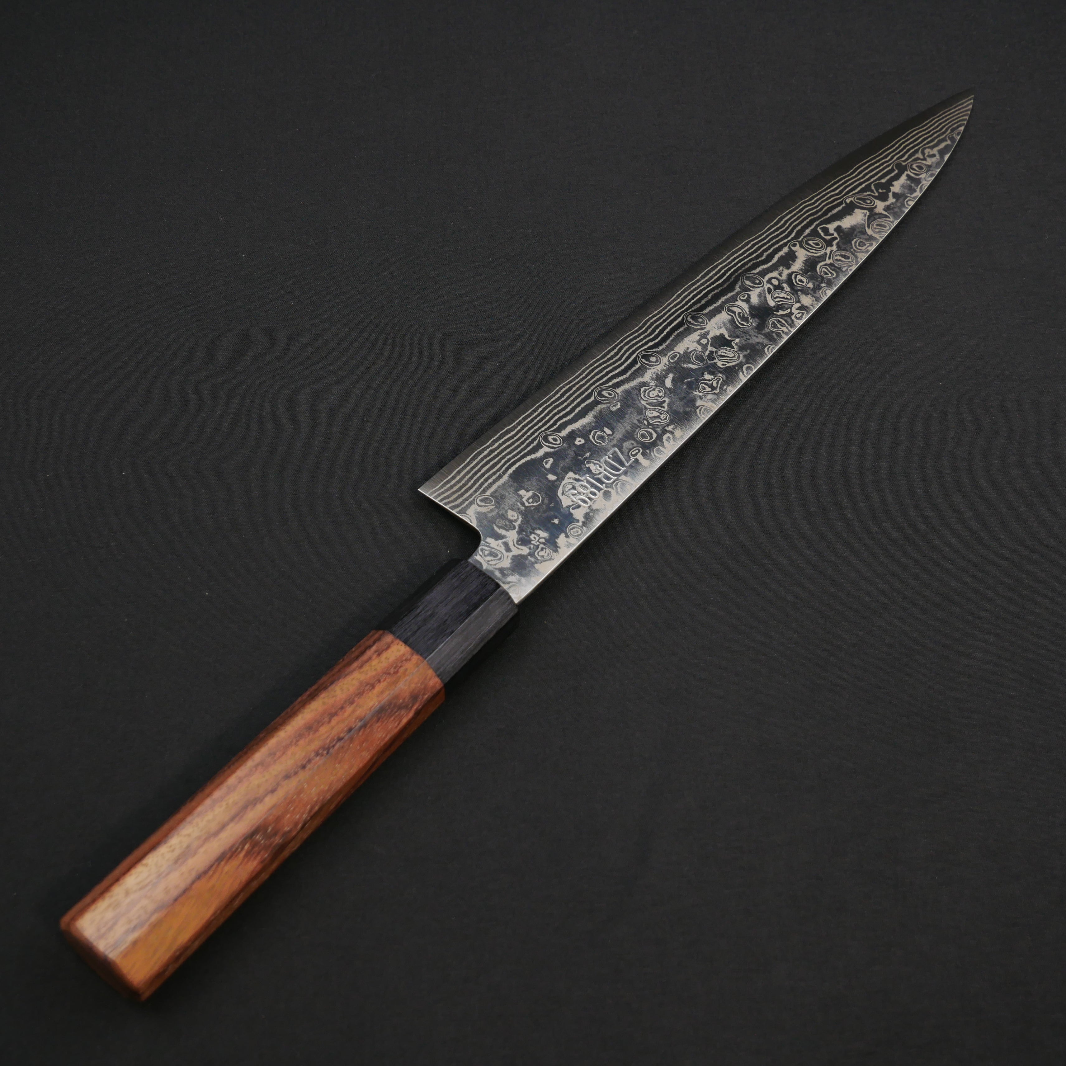 吉田刃物 ZDP189 ダマスカス 牛刀 紫檀八角柄 – つば屋庖丁店