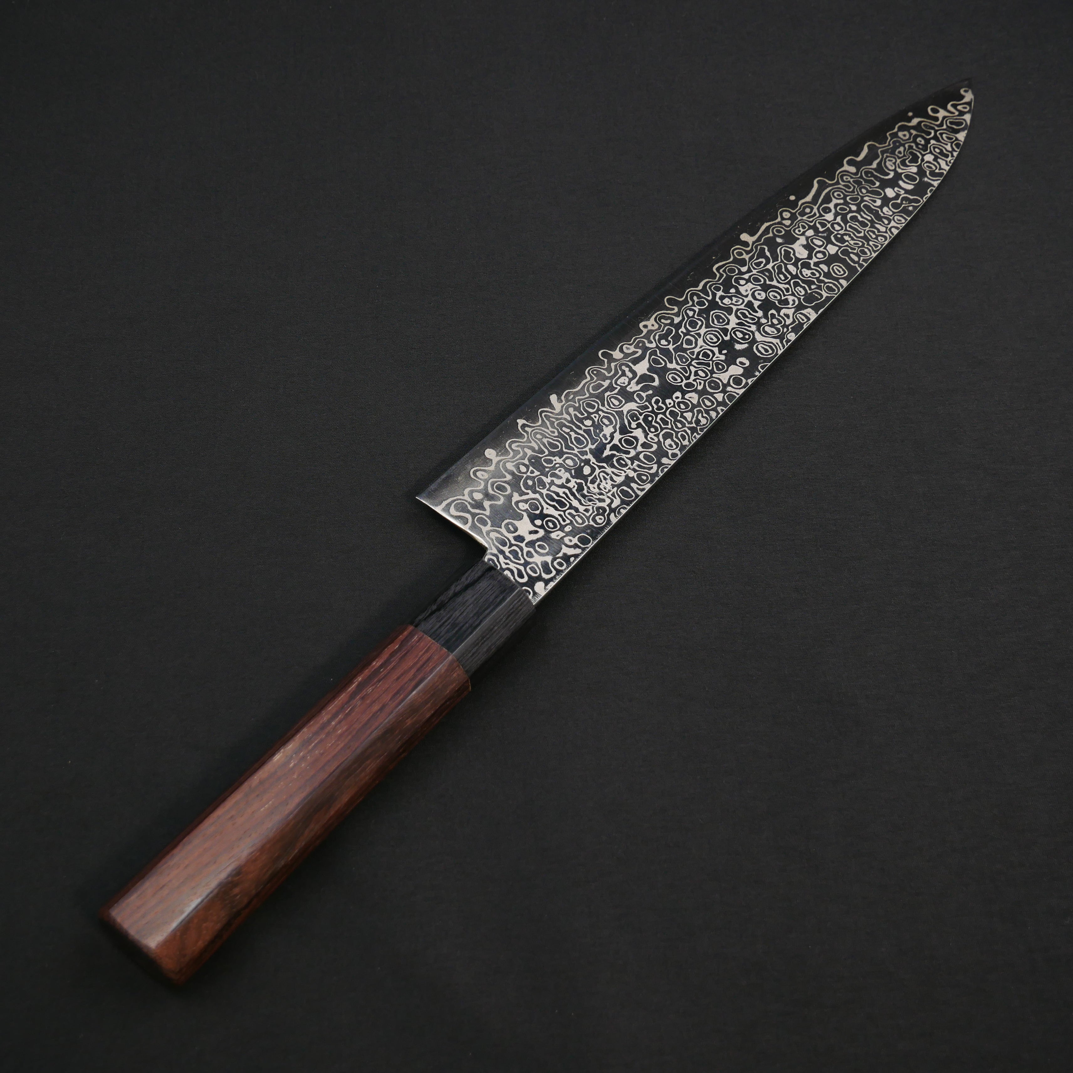 吉田刃物 ZDP189 ダマスカス 牛刀 紫檀八角柄 – つば屋庖丁店
