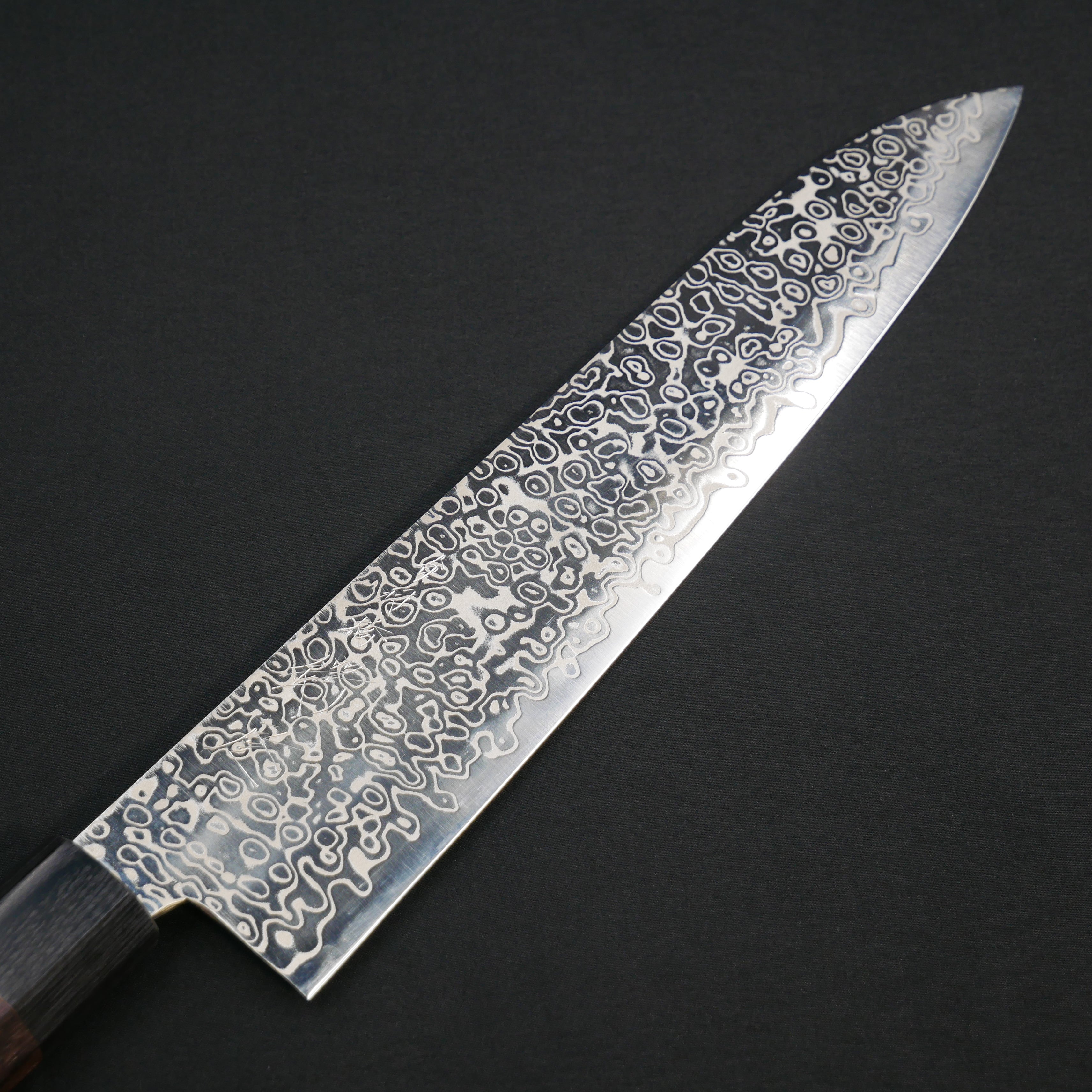 吉田刃物 ZDP189 ダマスカス 牛刀 紫檀八角柄 – つば屋庖丁店
