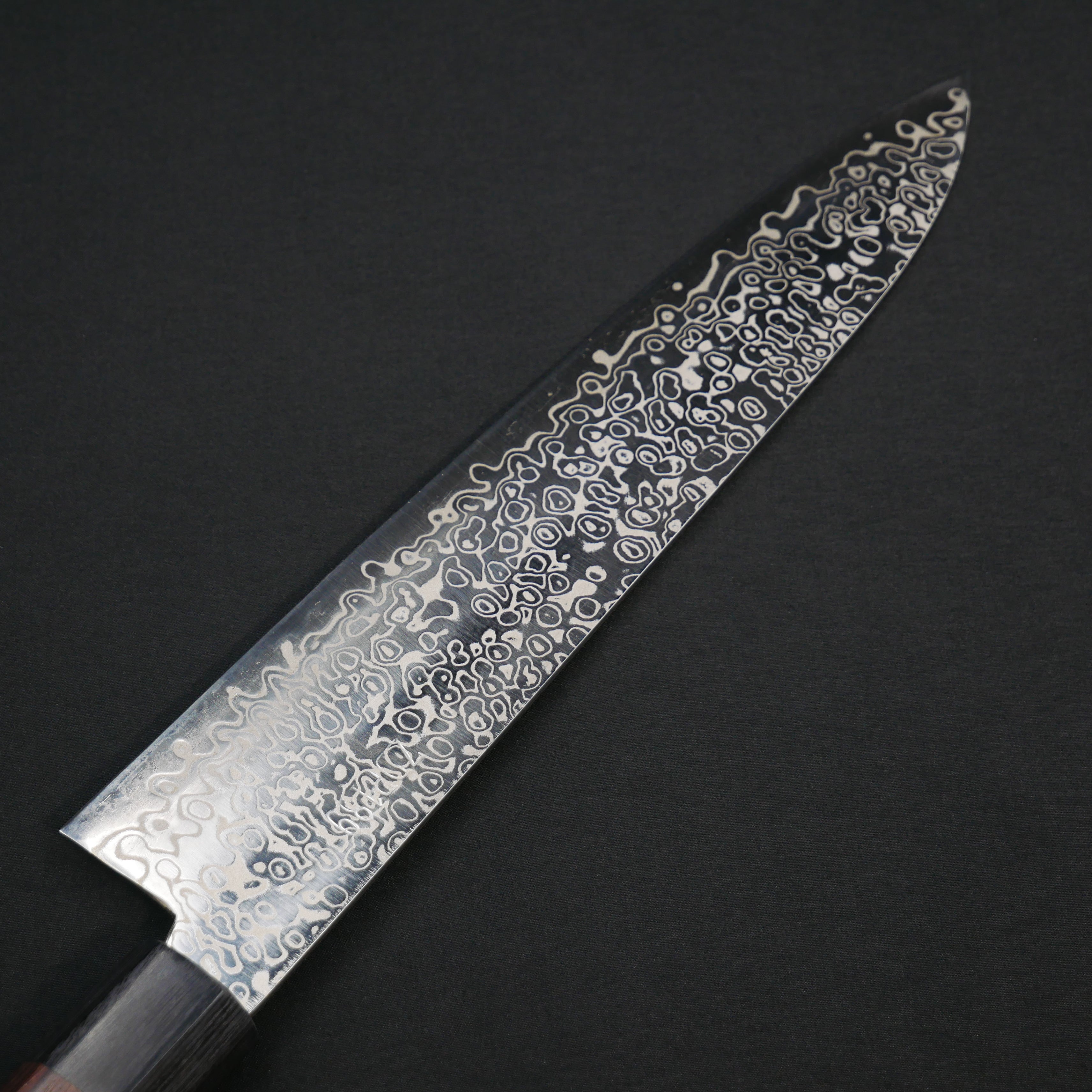 吉田刃物 ZDP189 ダマスカス 牛刀 紫檀八角柄 – つば屋庖丁店