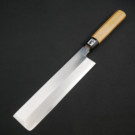 左刃 銀三鋼 薄刃 朴八角柄