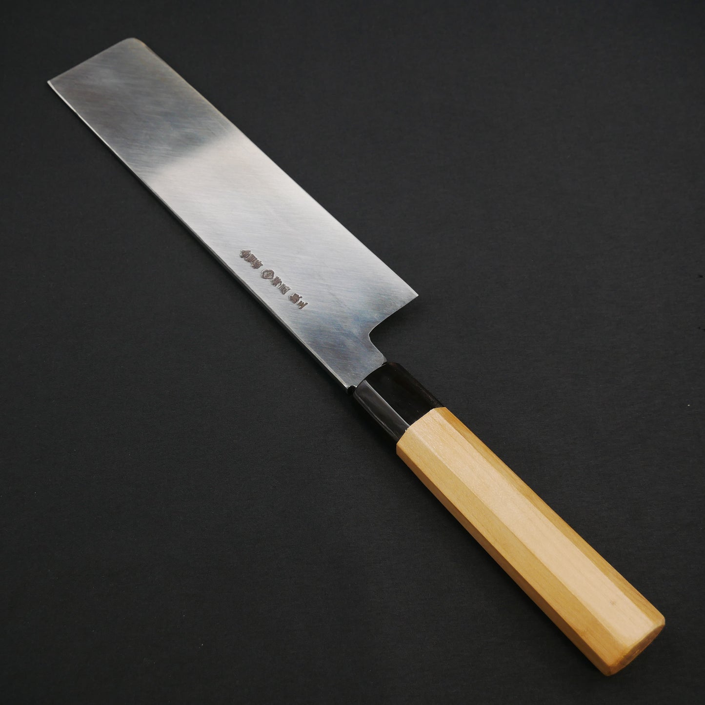 左刃 銀三鋼 薄刃 朴八角柄