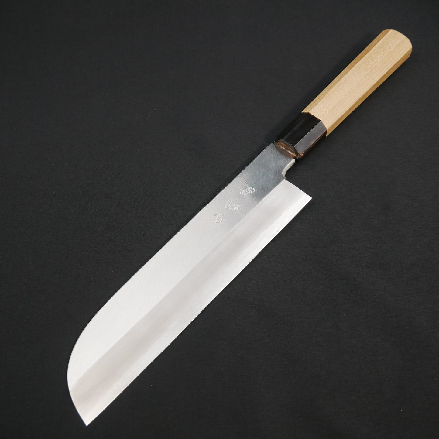 左刃 銀三鋼 鎌形薄刃 朴八角柄