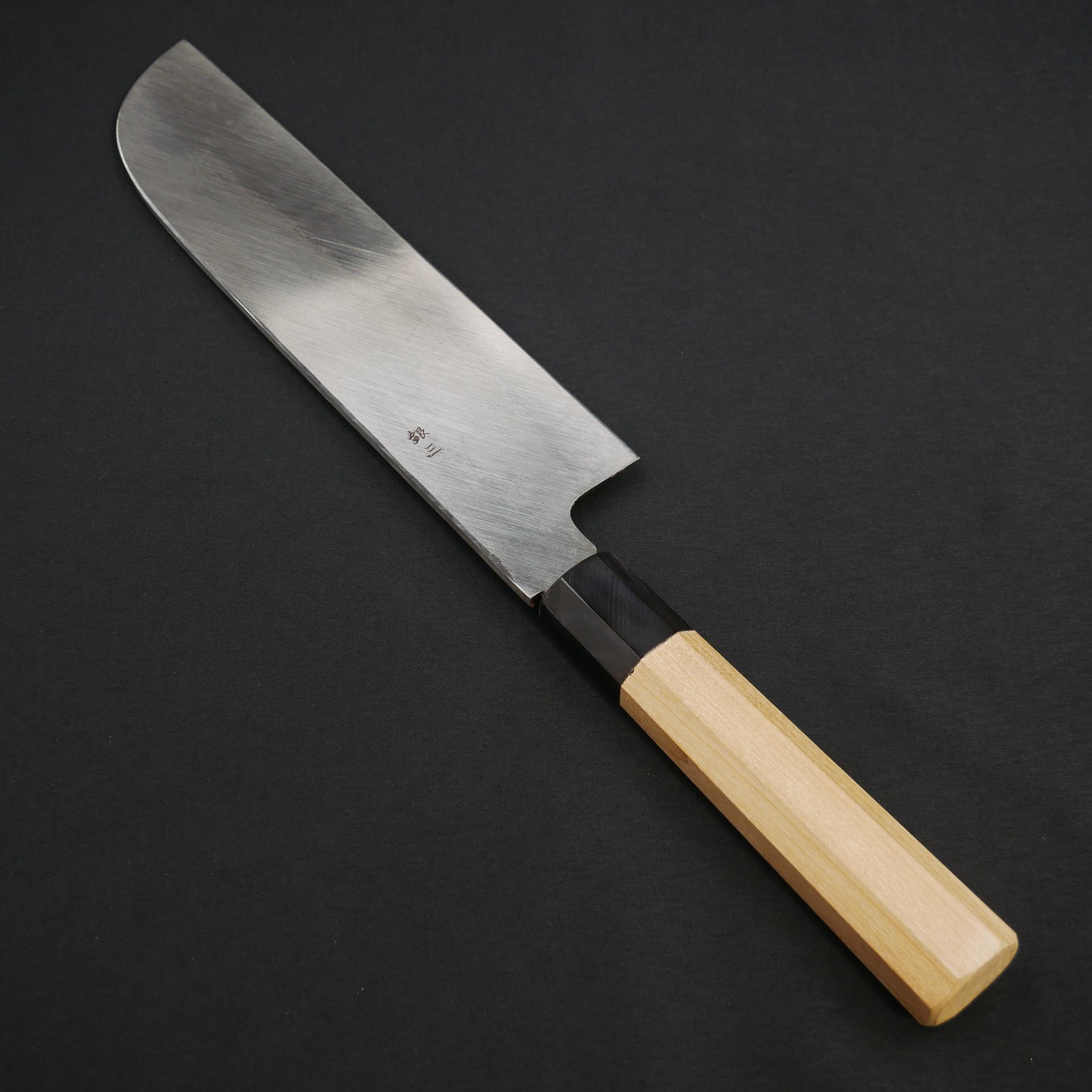 左刃 銀三鋼 鎌形薄刃 朴八角柄