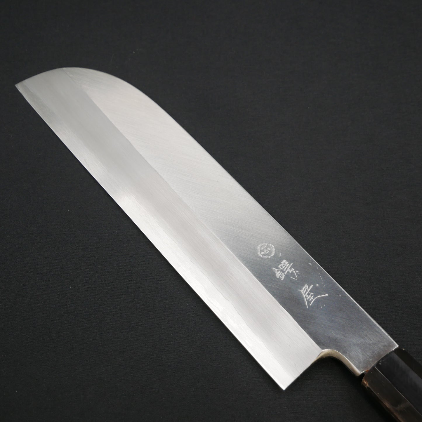 左刃 銀三鋼 鎌形薄刃 朴八角柄