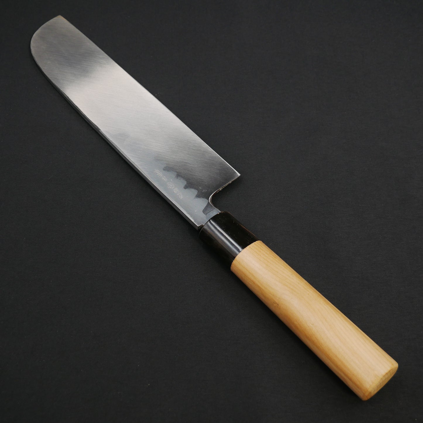 左刃 青二鋼 上仕上 鎌形薄刃 朴柄