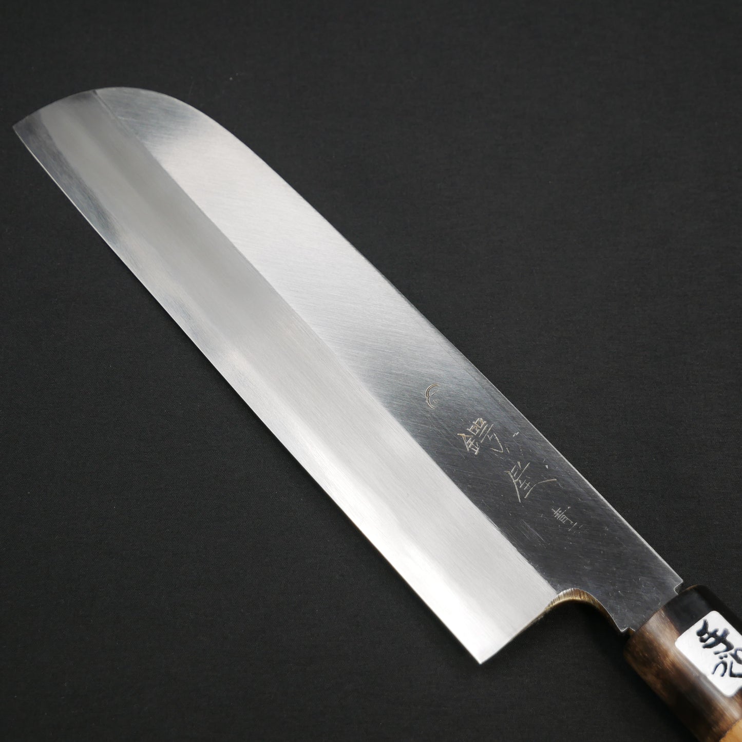 左刃 青二鋼 上仕上 鎌形薄刃 朴柄