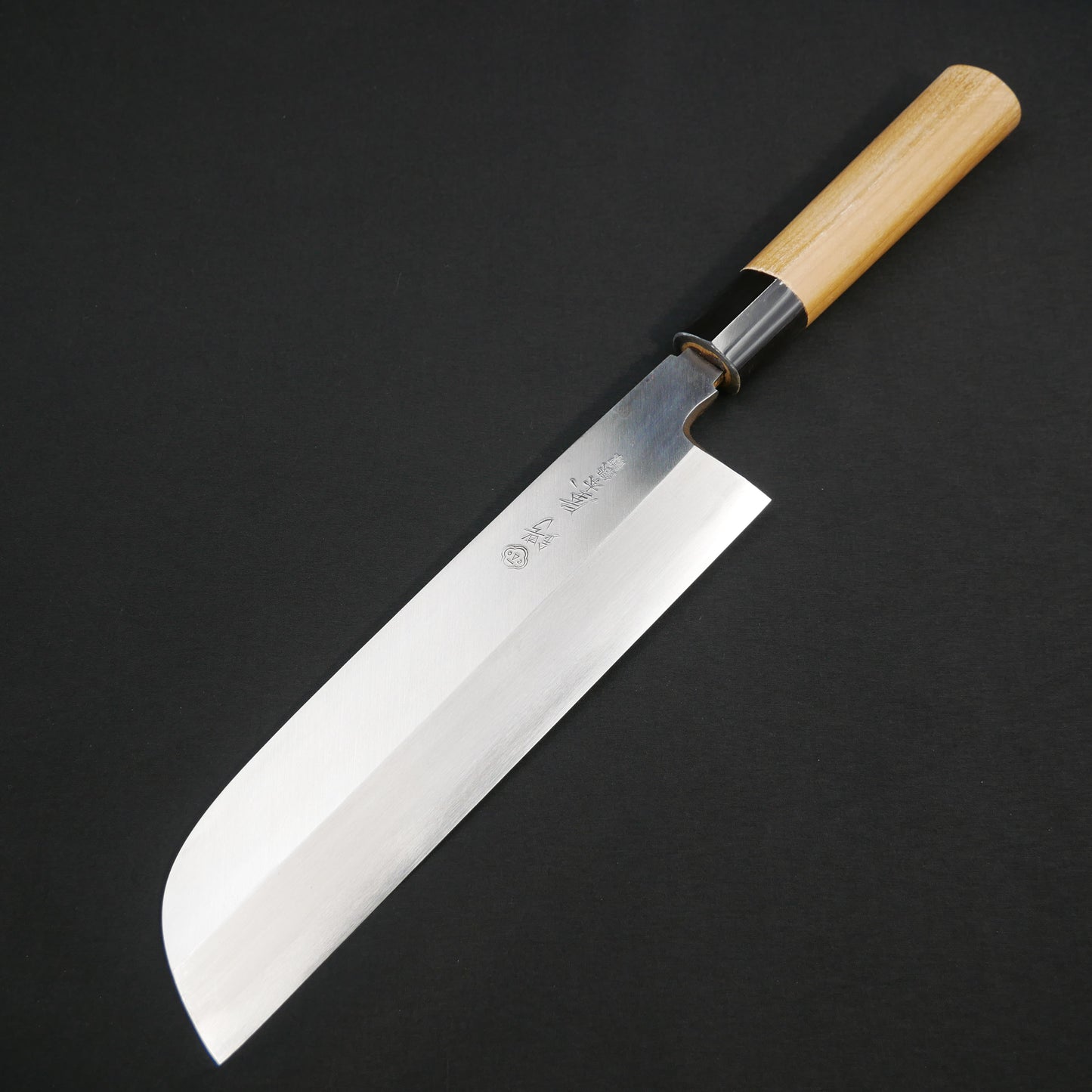 左刃 青二鋼 鎌形薄刃 朴柄