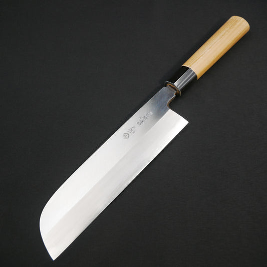 左刃 青二鋼 鎌形薄刃 朴柄