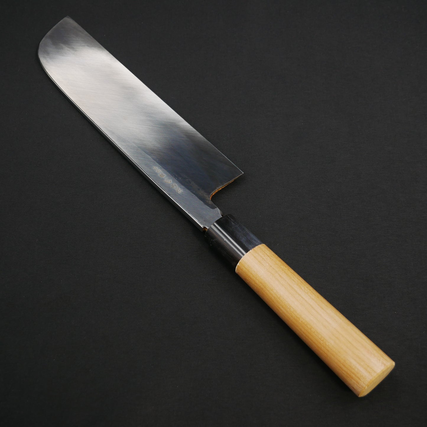 左刃 青二鋼 鎌形薄刃 朴柄