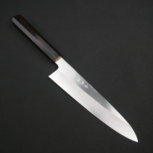 Silver#3 Stainless Steel Gyuto Ebony Octagonal Handle