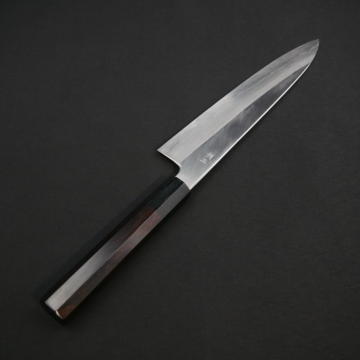 Silver#3 Stainless Steel Gyuto Ebony Octagonal Handle