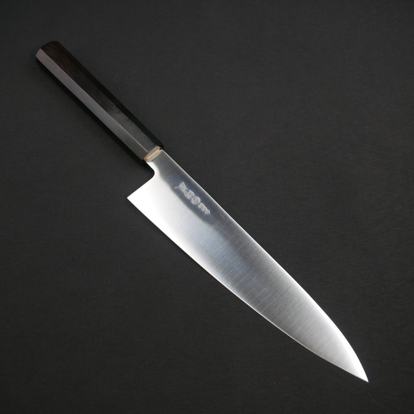 AUS8 Gyuto Ebony Octagonal Handle