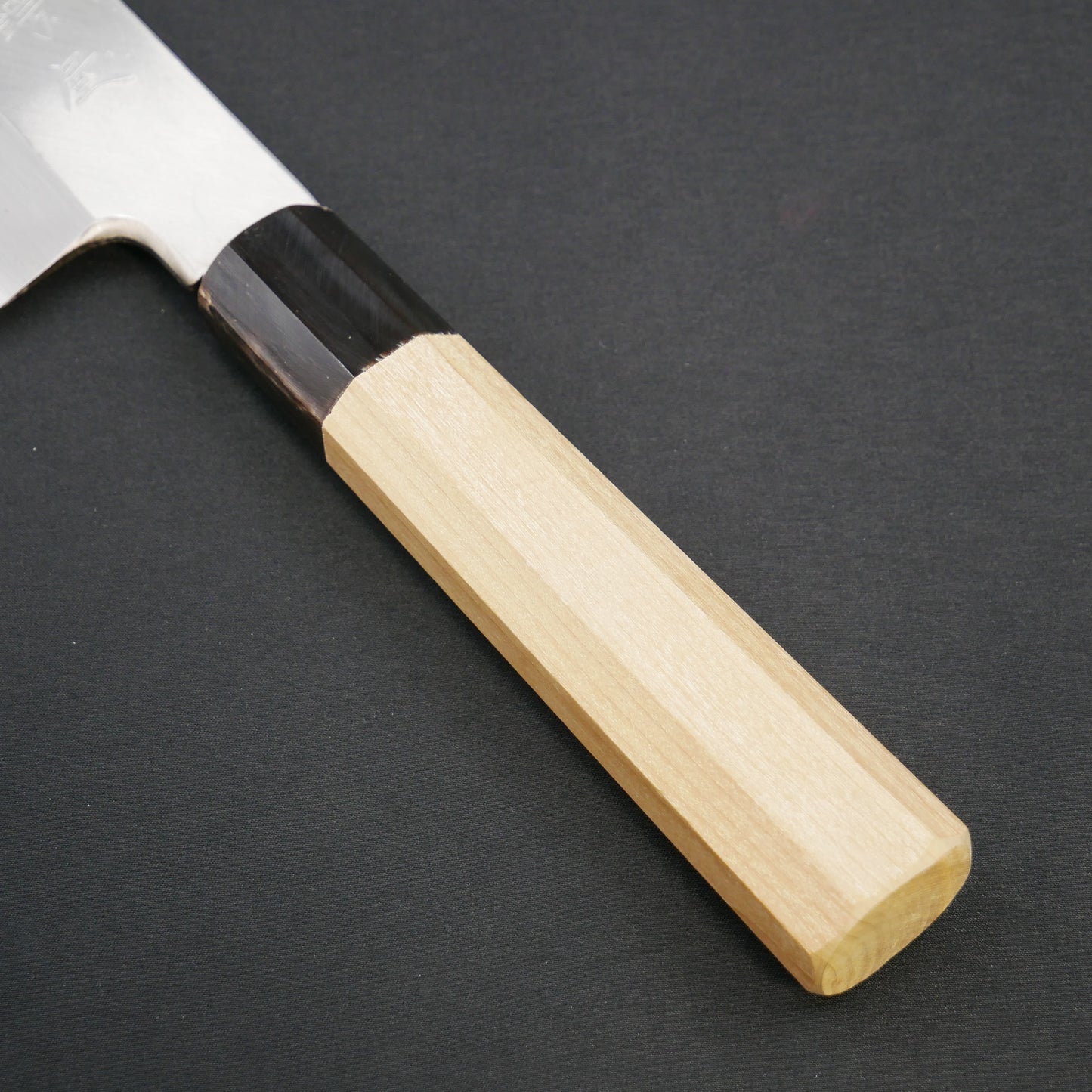 左刃 銀三鋼 鎌形薄刃 朴八角柄