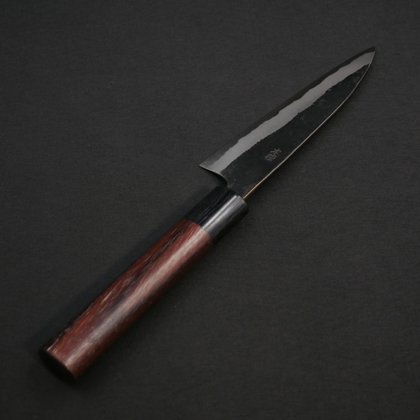 本種子島 青二鋼 黒打 小三徳 紫檀柄