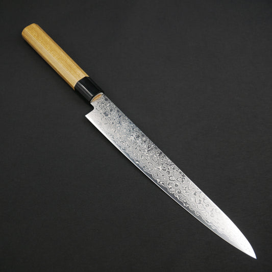 AUS10 Damascus Sujihiki Magnolia Octagonal Handle