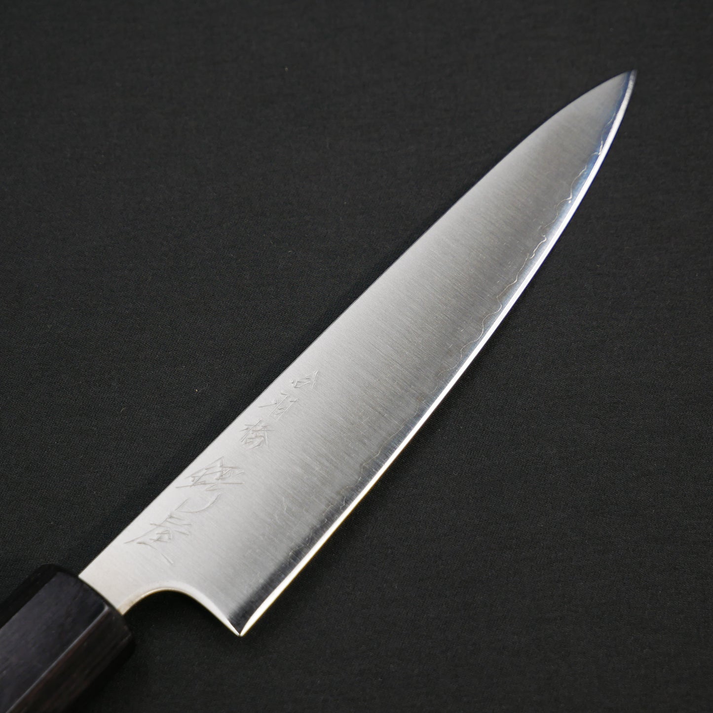 BlueSuper Carbon Steel StainlessClad Petty Walnut Octagonal Handle