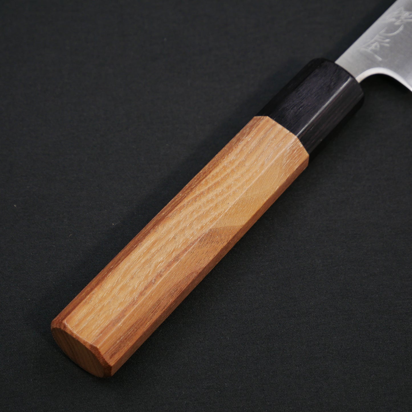 BlueSuper Carbon Steel StainlessClad Petty Walnut Octagonal Handle