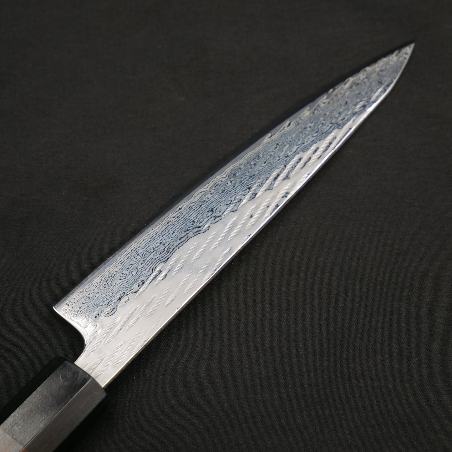 AUS10 Nawame Damascus Petty Ebony Octagonal Handle