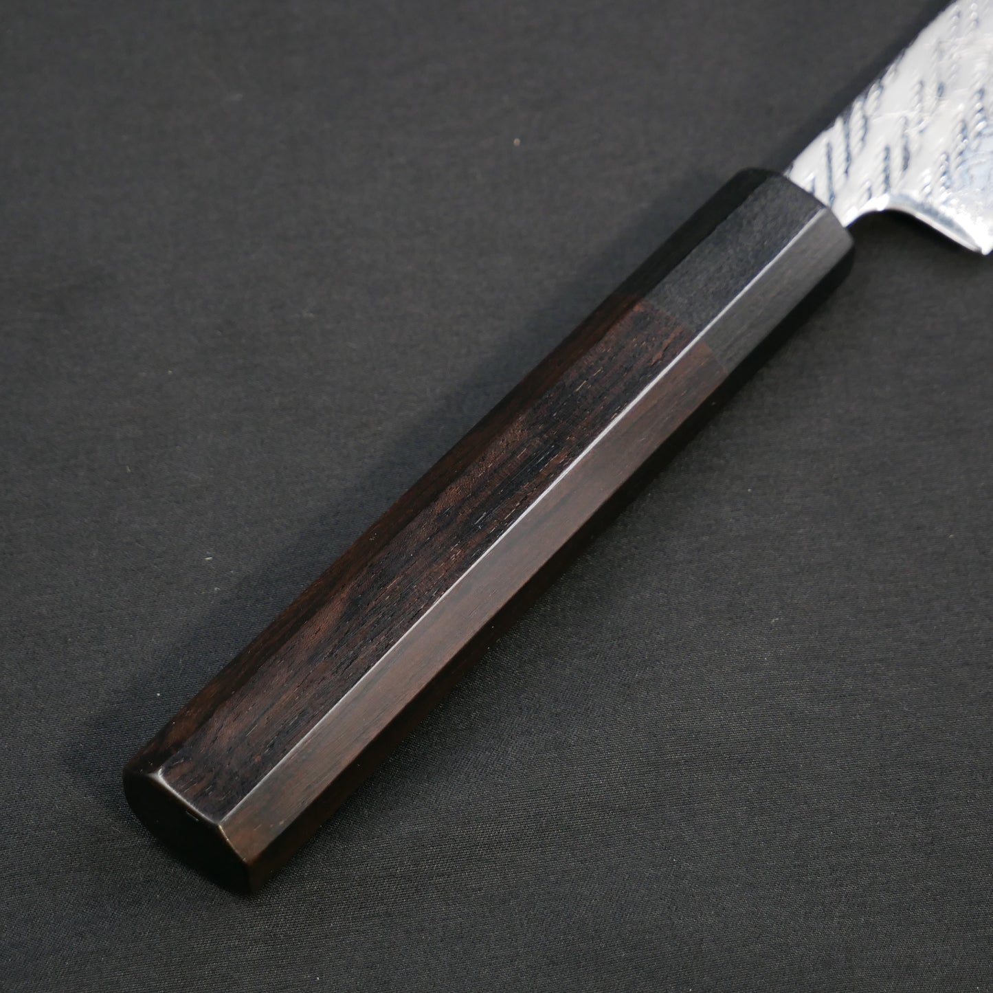 AUS10 Nawame Damascus Petty Ebony Octagonal Handle