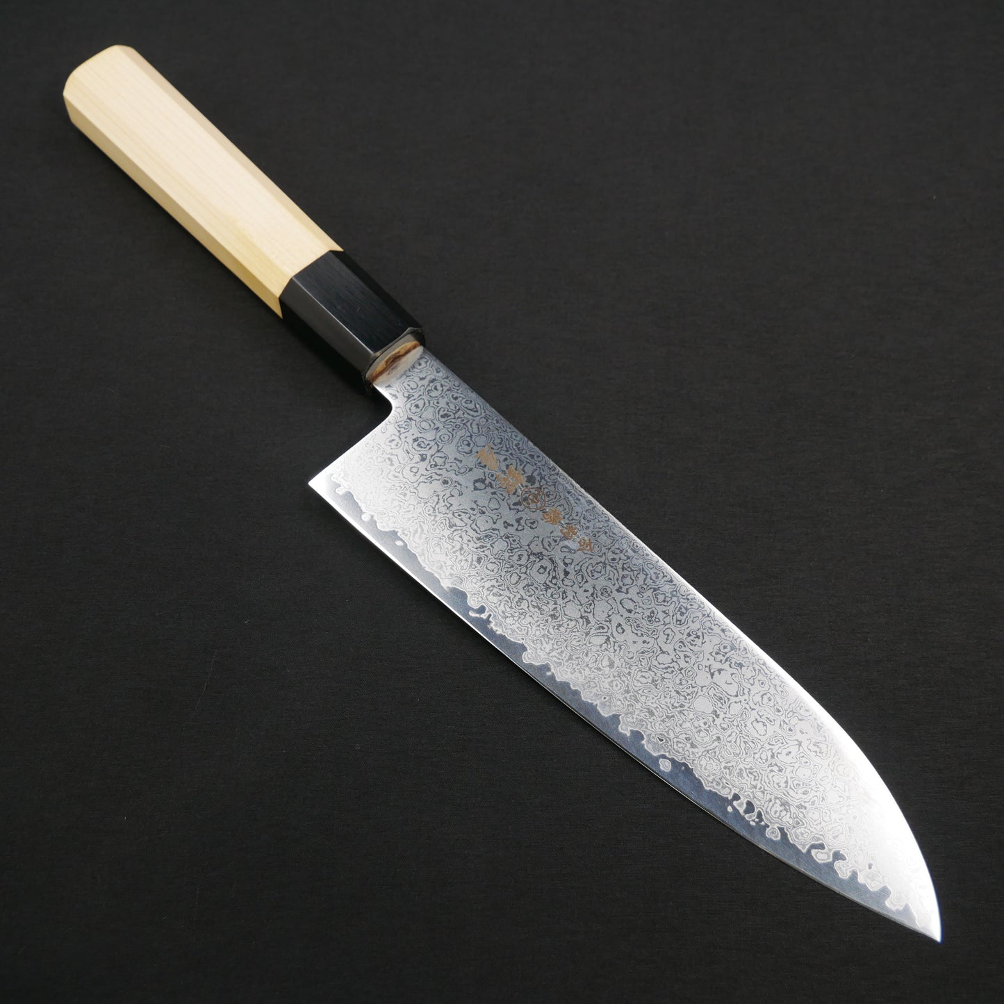 VG10 Damascus Santoku Hinoki Octagonal Handle