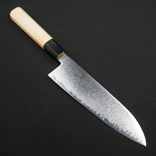 VG10 Damascus Santoku Hinoki Octagonal Handle