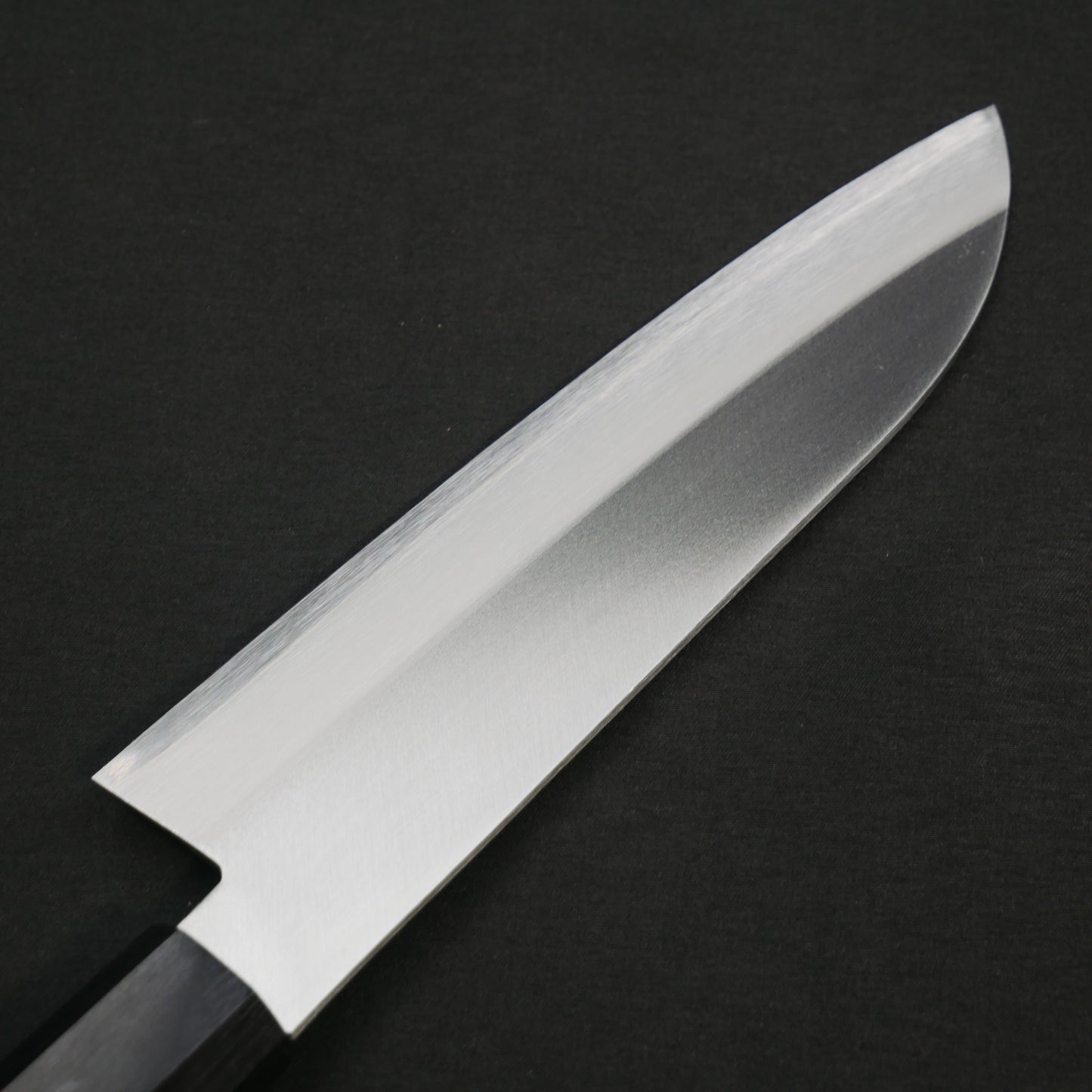 BlueSuper Carbon Steel StainlessClad Santoku Rosewood Octagonal Handle