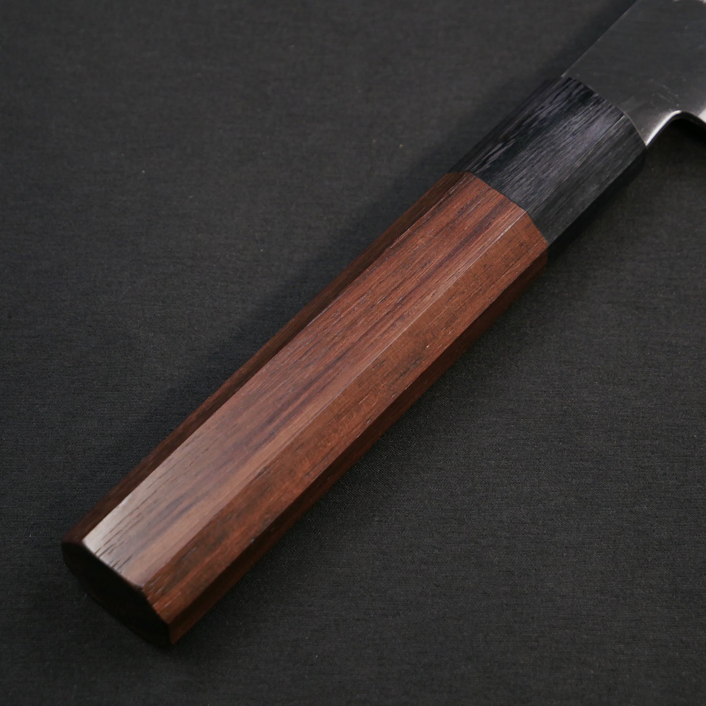BlueSuper Carbon Steel StainlessClad Nakiri Rosewood Octagonal Handle